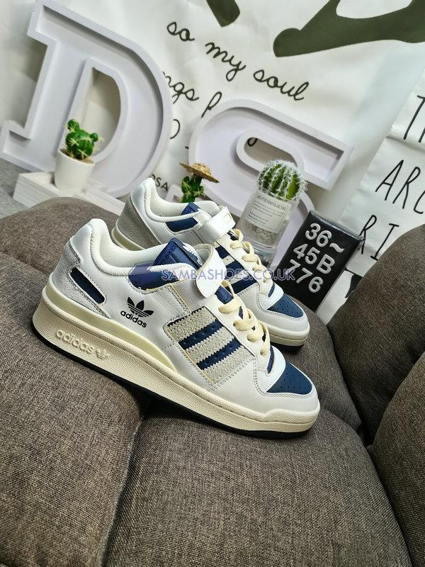 Adidas Forum 84 Low "Off White Collegiate Navy" - Off White/Collegiate Navy/Cream White - GZ6427 Classic Originals Shoes