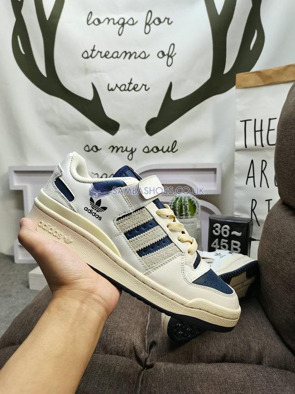 Adidas Forum 84 Low "Off White Collegiate Navy" - Off White/Collegiate Navy/Cream White - GZ6427 Classic Originals Shoes