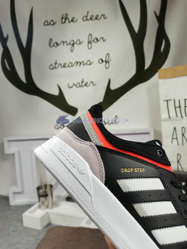 Adidas Drop Step Low "Grey" - Black/White/Grey/Orange - EE5225-1 Classic Originals Shoes