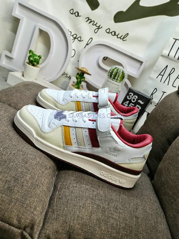 END. x Adidas Forum "Varsity - Burgundy" - White/Off White/Burgundy - HR1525 Classic Originals Shoes