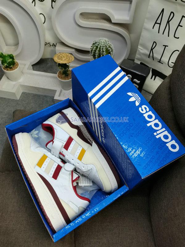 END. x Adidas Forum "Varsity - Burgundy" - White/Off White/Burgundy - HR1525 Classic Originals Shoes