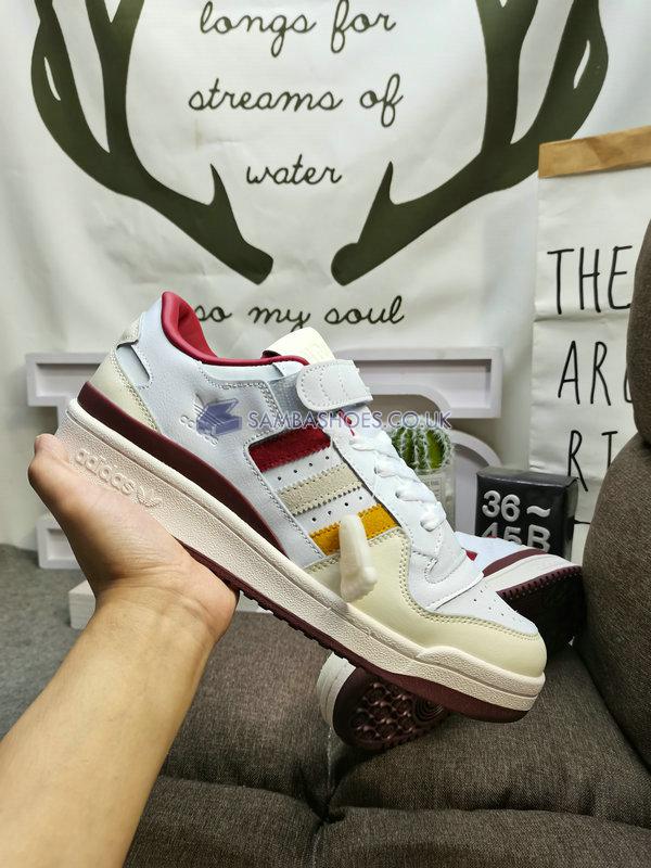 END. x Adidas Forum "Varsity - Burgundy" - White/Off White/Burgundy - HR1525 Classic Originals Shoes