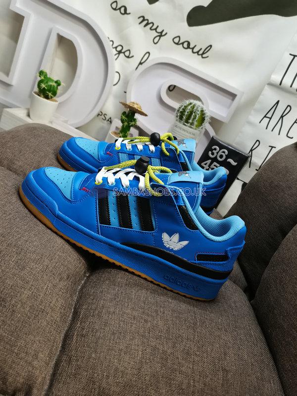 Hebru Brantley x Adidas Forum Low "Rocket" - True Blue/Core Black-Light Blue - GZ4403 Classic Originals Shoes