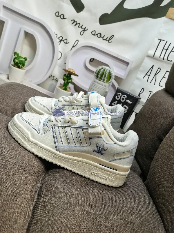 Adidas Forum Low "Off White Blue Bird" - Cloud White/Off White/Blue Bird - GX1018 Classic Originals Shoes