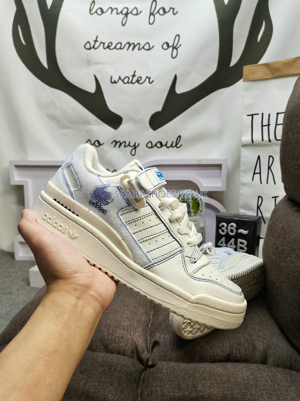 Adidas Forum Low "Off White Blue Bird" - Cloud White/Off White/Blue Bird - GX1018 Classic Originals Shoes