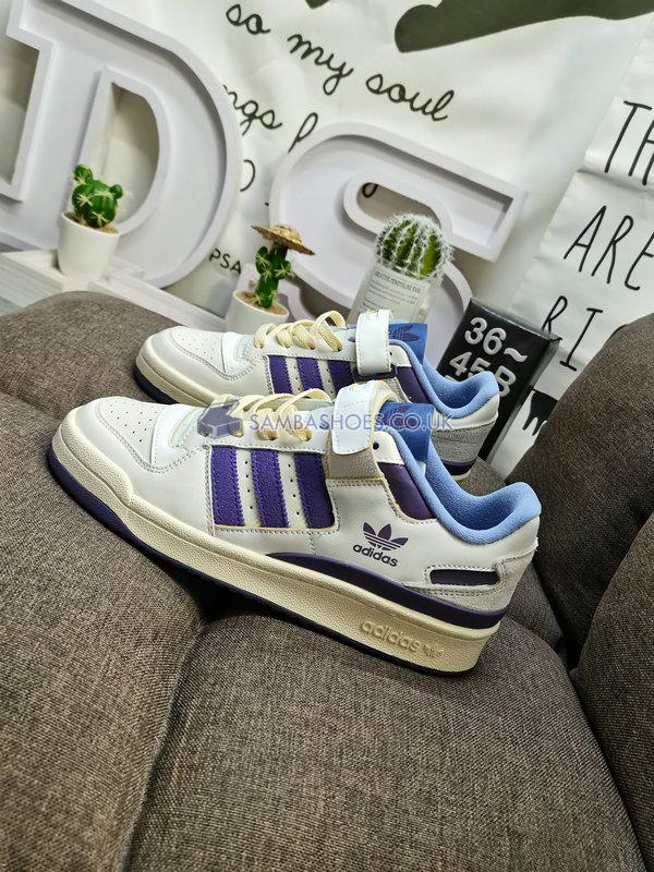 Adidas Forum 84 Low "White Team College Purple" - Footwear White/Team College Purple/Cream - GX4535 Classic Originals Shoes