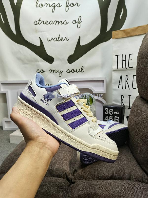 Adidas Forum 84 Low "White Team College Purple" - Footwear White/Team College Purple/Cream - GX4535 Classic Originals Shoes