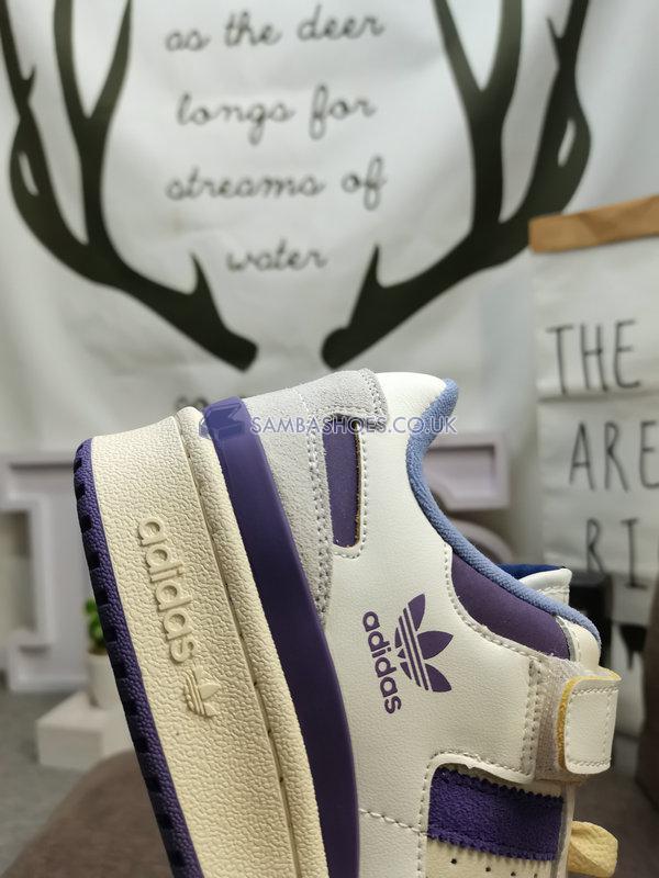 Adidas Forum 84 Low "White Team College Purple" - Footwear White/Team College Purple/Cream - GX4535 Classic Originals Shoes