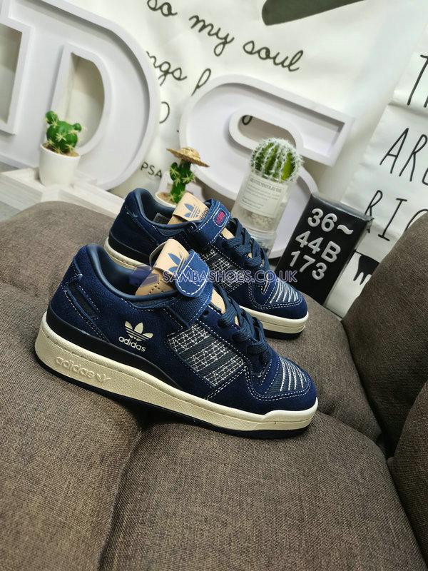 Adidas Forum 84 Low "Sashiko" - Shadow Navy/Legend Ink/Vivid Red - GX8564 Classic Originals Shoes