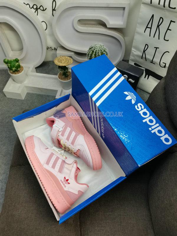 Adidas Forum 84 Low "Pink at Home" - Cream White/Team Power Red/Cream White - GY6980 Classic Originals Shoes