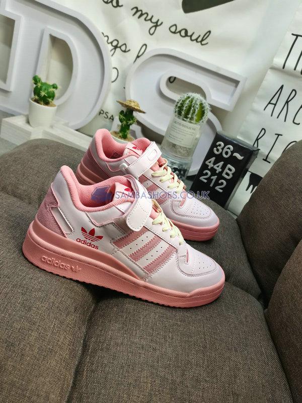 Adidas Forum 84 Low "Pink at Home" - Cream White/Team Power Red/Cream White - GY6980 Classic Originals Shoes