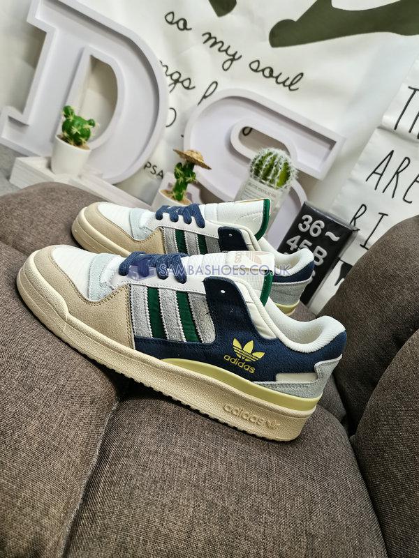 Adidas Forum 84 Low "Beige Navy Green" - Cloud White/Collegiate Green/Magic Beige - GW4332 Classic Originals Shoes