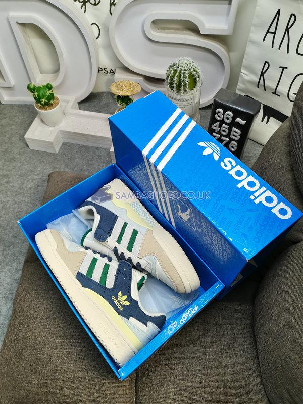 Adidas Forum 84 Low "Beige Navy Green" - Cloud White/Collegiate Green/Magic Beige - GW4332 Classic Originals Shoes