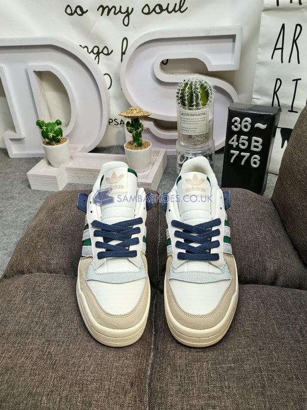 Adidas Forum 84 Low "Beige Navy Green" - Cloud White/Collegiate Green/Magic Beige - GW4332 Classic Originals Shoes