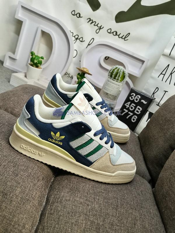 Adidas Forum 84 Low "Beige Navy Green" - Cloud White/Collegiate Green/Magic Beige - GW4332 Classic Originals Shoes