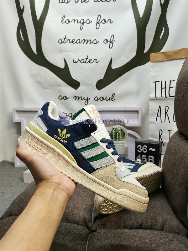 Adidas Forum 84 Low "Beige Navy Green" - Cloud White/Collegiate Green/Magic Beige - GW4332 Classic Originals Shoes