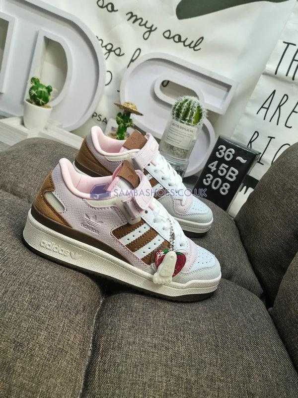 Adidas Forum Low "Chocolate to my Strawberry" - Cloud White/Pantone/Cream White - GY6783 Classic Originals Shoes