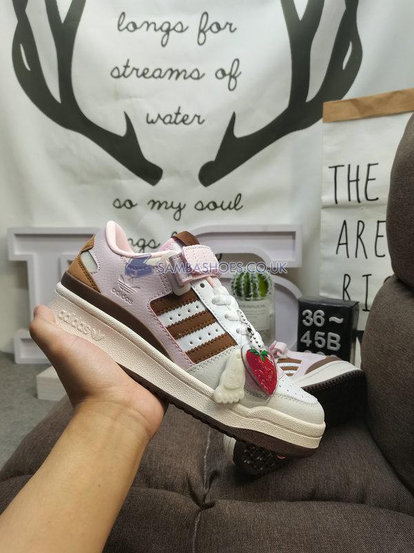 Adidas Forum Low "Chocolate to my Strawberry" - Cloud White/Pantone/Cream White - GY6783 Classic Originals Shoes