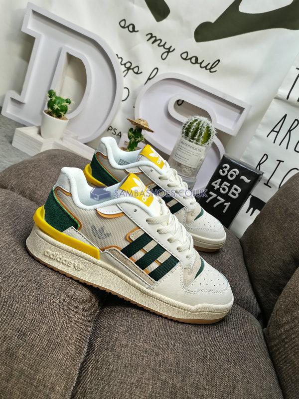 Adidas Forum Exhibit Low "White Collegiate Green" - Cloud White/Collegiate Green/Bliss - GW4360 Classic Originals Shoes