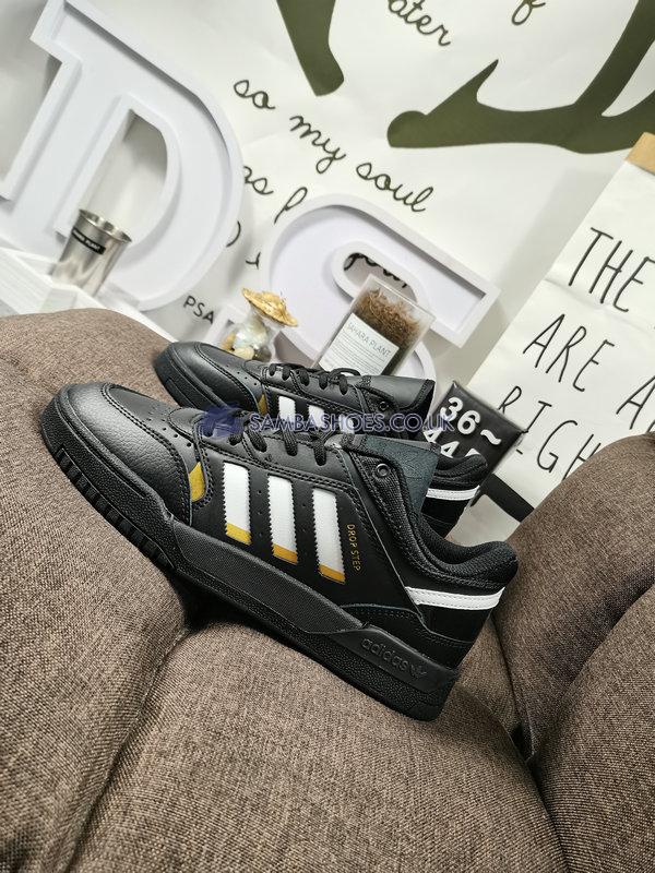 Adidas Drop Step Low "Black" - Black/White/Yellow - EE5225-2 Classic Originals Shoes