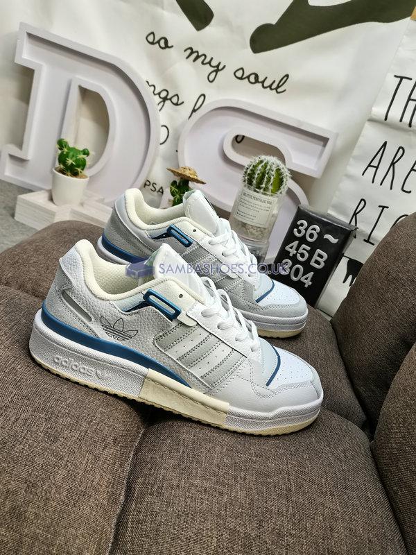 Adidas Forum Exhibit Low "White Sky Tint" - Cloud White/Sky Tint/Cream White - GW6348 Classic Originals Shoes