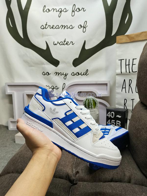 Adidas Forum Exhibit Low "White Royal Blue" - Cloud White/Royal Blue/Cloud White - G58002-1 Classic Originals Shoes