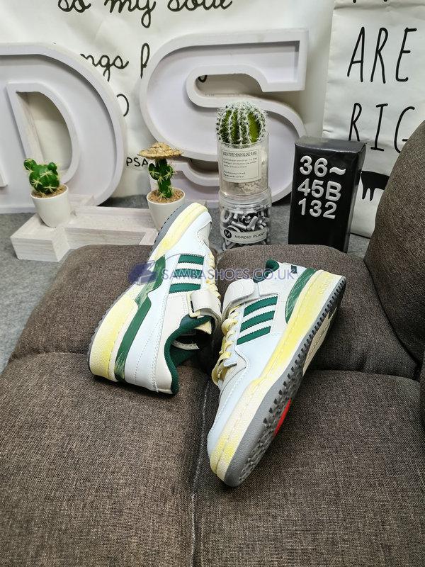 Adidas Forum 84 Low AEC "Vintage Pack - Green Oxide" - Cloud White/Green Oxide/Cloud White - HR0558 Classic Originals Shoes