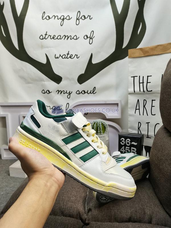 Adidas Forum 84 Low AEC "Vintage Pack - Green Oxide" - Cloud White/Green Oxide/Cloud White - HR0558 Classic Originals Shoes