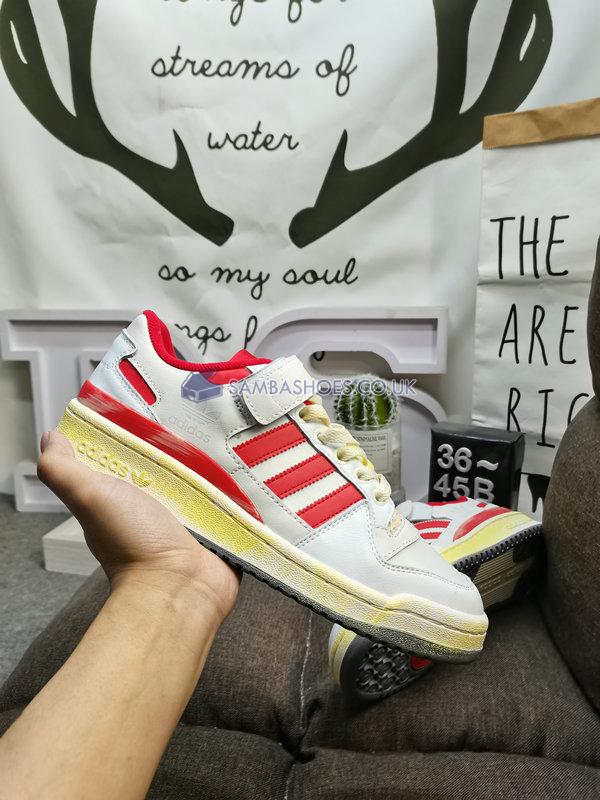 Adidas Forum 84 Low ACE "Vintage Pack - Red" - Cloud White/Red/Cloud White - HR0557 Classic Originals Shoes