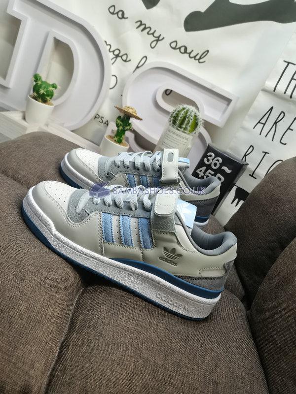 Adidas Forum 84 Low "Grey White Blue" - Grey/White/Blue - HQ6333 Classic Originals Shoes