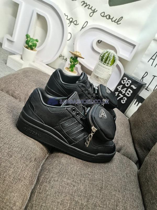 Prada x Adidas Forum Low "Core Black" - Core Black/Core Black/Silver Metallic - GY7043 Classic Originals Shoes