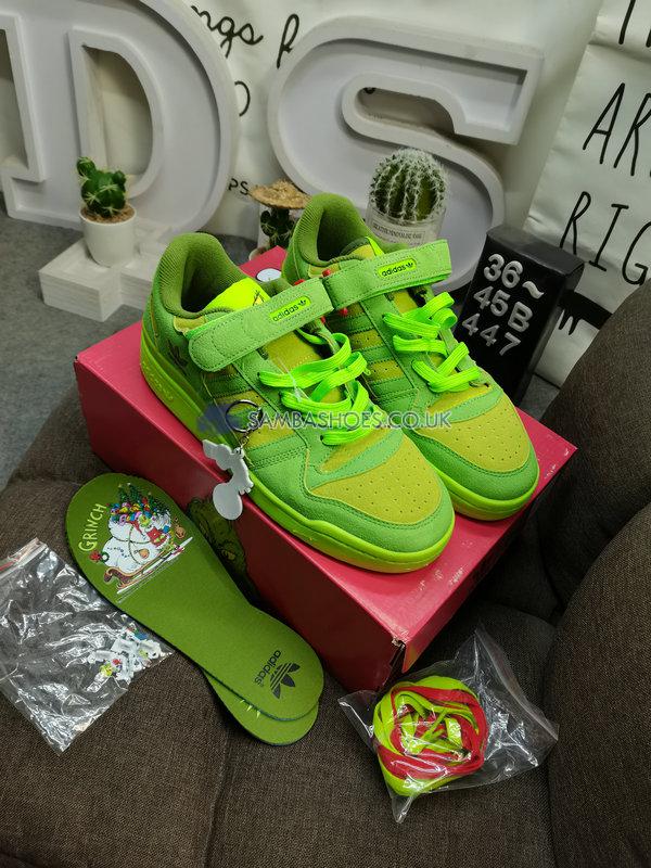 Dr. Seuss x Adidas Forum Low "The Grinch" - Supplier Colour/Solar Green/Red - HP6772 Classic Originals Shoes