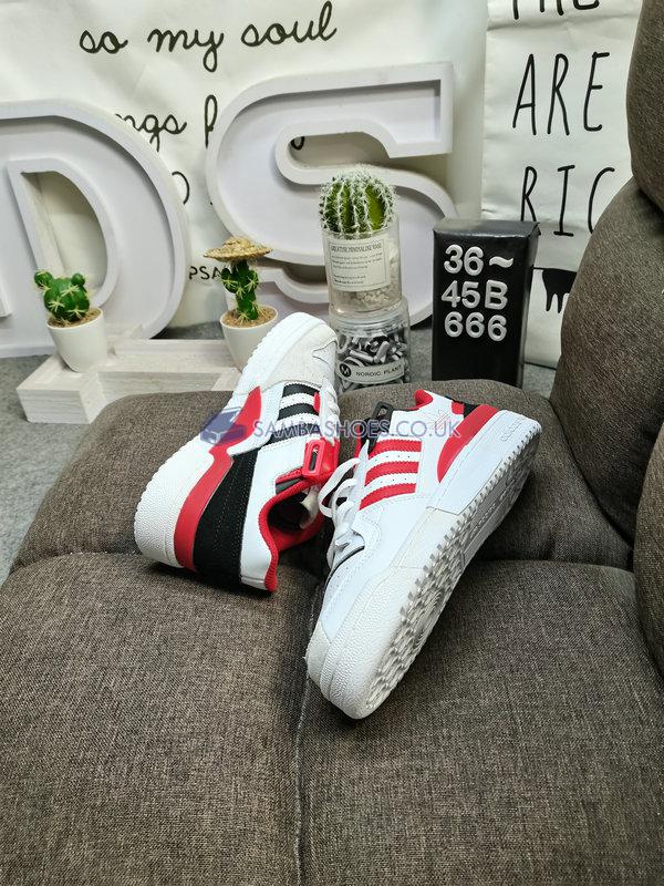 Adidas Forum Exhibit Low "Cloud White Red" - Cloud White/Red/Legend Ink - GZ5391 Classic Originals Shoes