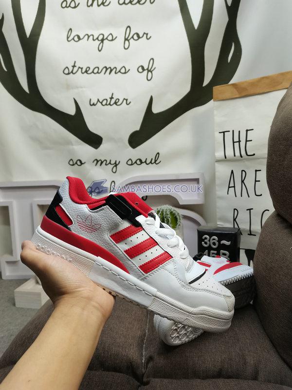 Adidas Forum Exhibit Low "Cloud White Red" - Cloud White/Red/Legend Ink - GZ5391 Classic Originals Shoes