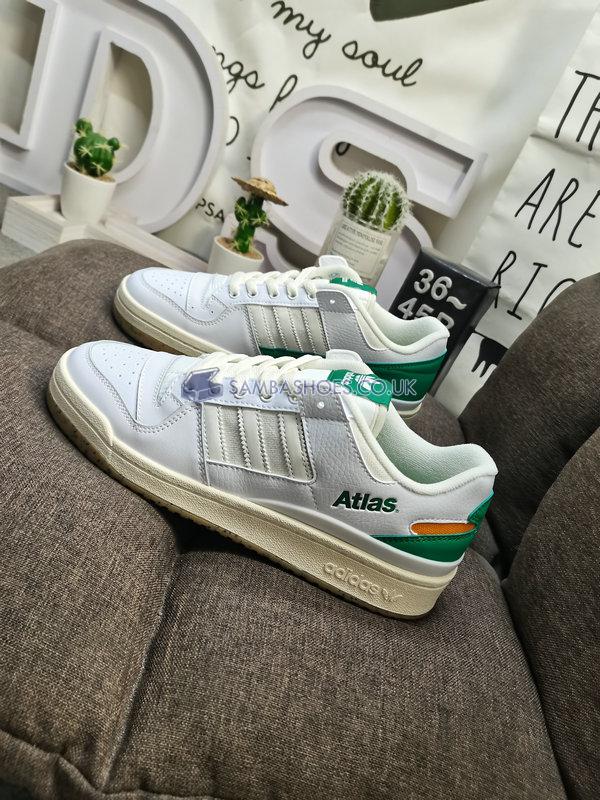 Atlas x Adidas Forum Low ADV "Community First" - Cloud White/Off White/Court Green - HQ6996 Classic Originals Shoes