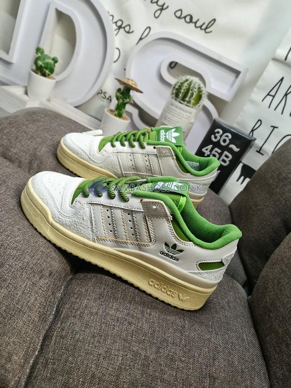 Adidas Forum 84 Low Classic "Vintage Green" - Off White/Cream White/Easy Yellow - FZ6296 Classic Originals Shoes