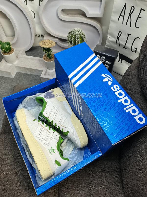 Adidas Forum 84 Low Classic "Vintage Green" - Off White/Cream White/Easy Yellow - FZ6296 Classic Originals Shoes