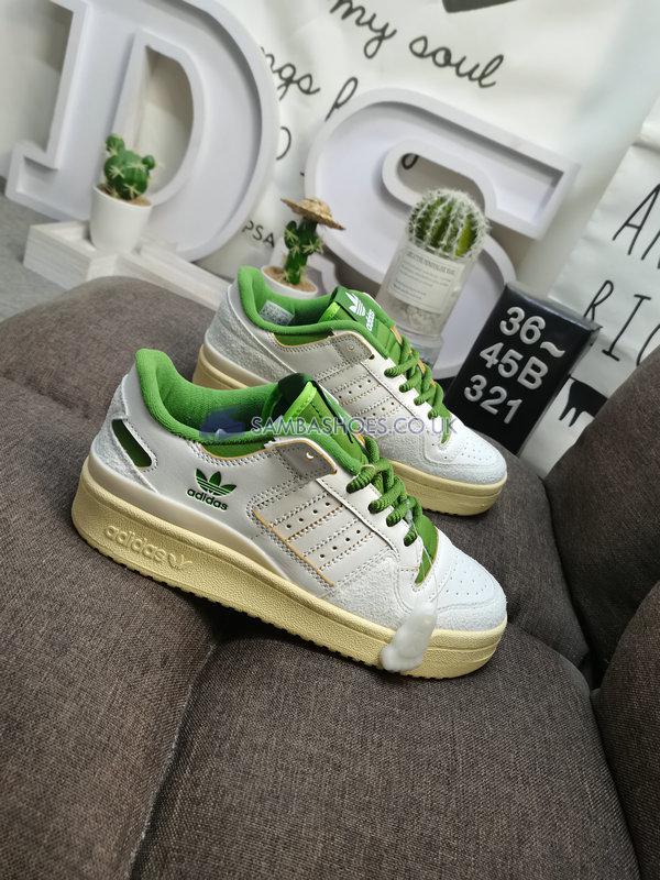 Adidas Forum 84 Low Classic "Vintage Green" - Off White/Cream White/Easy Yellow - FZ6296 Classic Originals Shoes