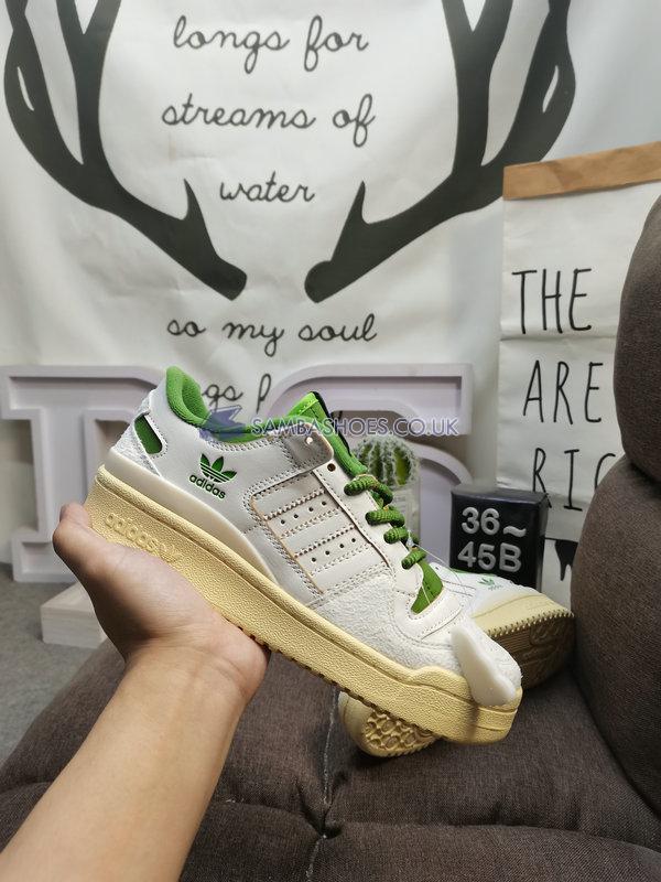 Adidas Forum 84 Low Classic "Vintage Green" - Off White/Cream White/Easy Yellow - FZ6296 Classic Originals Shoes