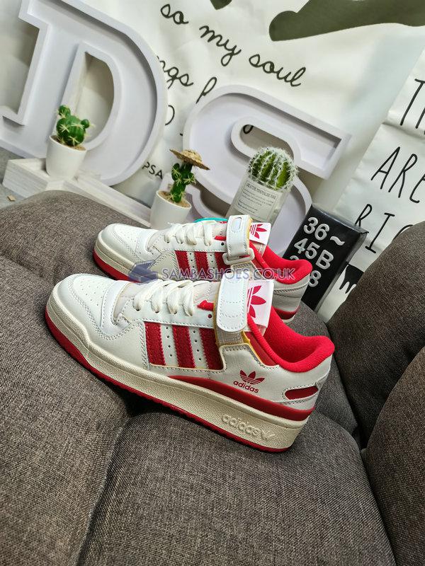 Adidas Forum 84 Low "Team Power Red" - Cloud White/Team Power Red/Cream White - GY6981 Classic Originals Shoes