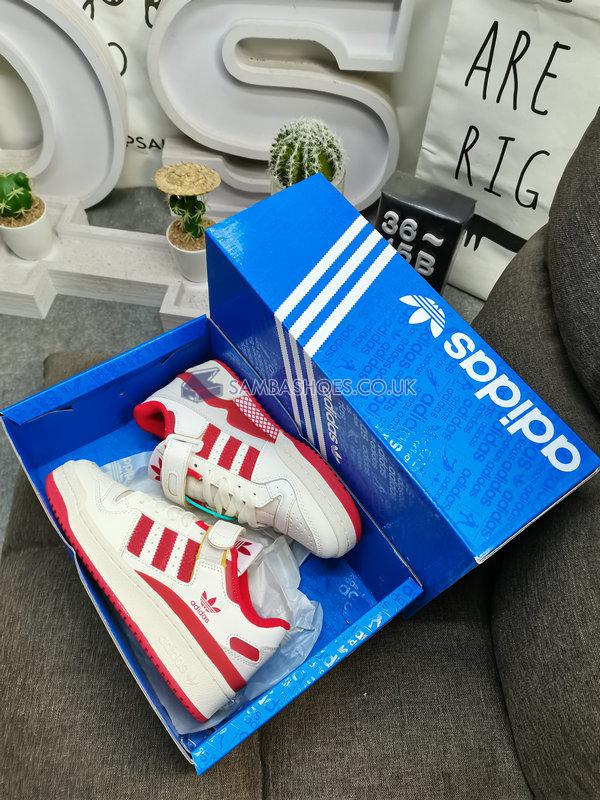 Adidas Forum 84 Low "Team Power Red" - Cloud White/Team Power Red/Cream White - GY6981 Classic Originals Shoes