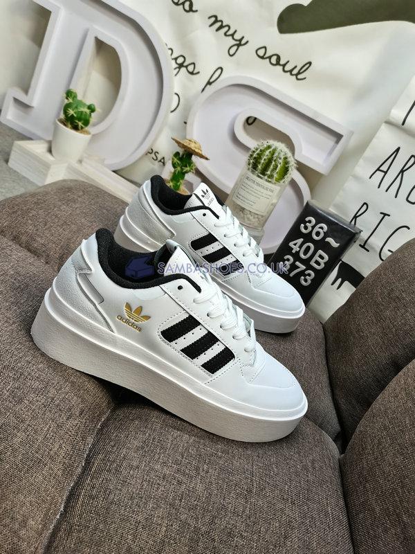 Adidas Forum Bonega "White Black Gold" - Cloud White/Core Black/Gold Metallic - IG9649 Classic Originals Shoes