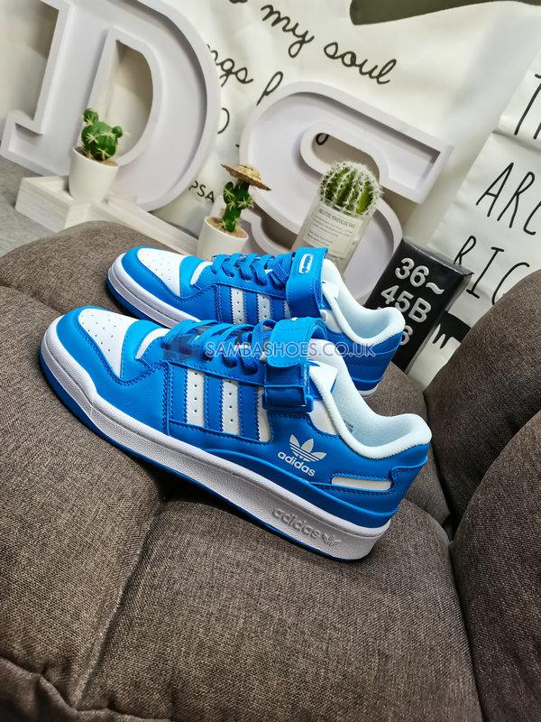 Adidas Forum Low "Pulse Blue" - Cloud White/Pulse Blue/Cloud White - GX7071 Classic Originals Shoes