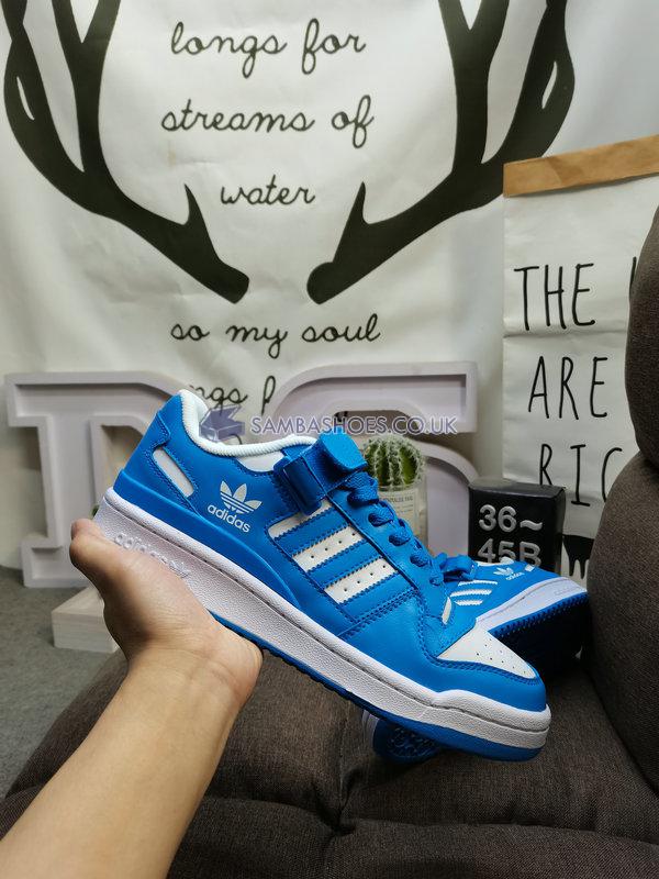 Adidas Forum Low "Pulse Blue" - Cloud White/Pulse Blue/Cloud White - GX7071 Classic Originals Shoes