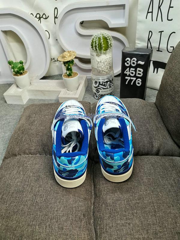 BAPE x Adidas Forum 84 Low "30th Anniversary - Blue" - Cloud White/Supplier Colour/Off White - ID4772 Classic Originals Shoes