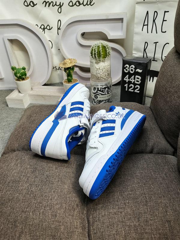 Adidas Forum Low J "White Royal Blue" - Cloud White/Royal Blue/Cloud White - FY7974 Classic Originals Shoes