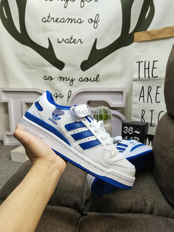 Adidas Forum Low J "White Royal Blue" - Cloud White/Royal Blue/Cloud White - FY7974 Classic Originals Shoes