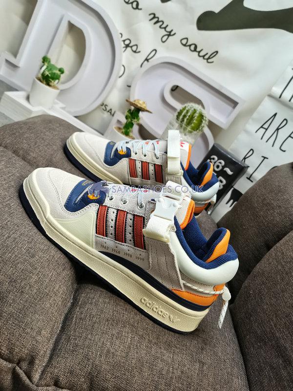 Bad Bunny x Adidas Forum Buckle Low "Cangrejeros" - Cream White/Bright Red/Night Sky - GZ9796 Classic Originals Shoes