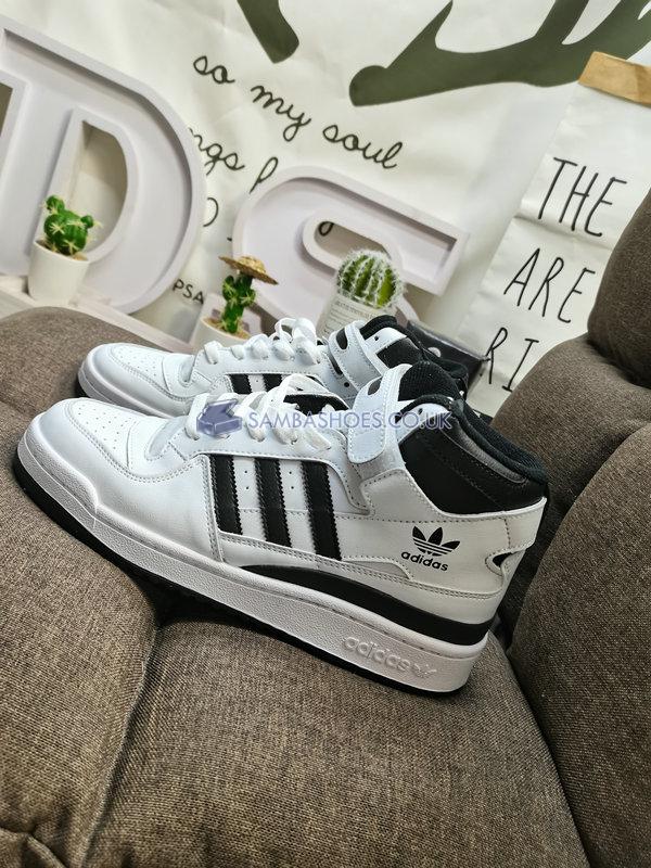 Adidas Forum Mid "White Black" - Cloud White/Core Black/Cloud White - FY7939 Classic Originals Shoes