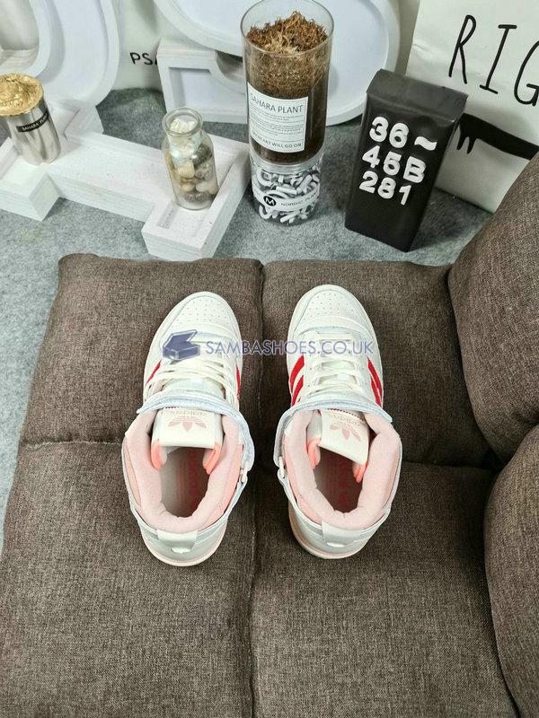 Adidas Forum 84 High "Off White Glow Pink" - Off White/Glow Pink/Vivid Red - H01670 Classic Originals Shoes